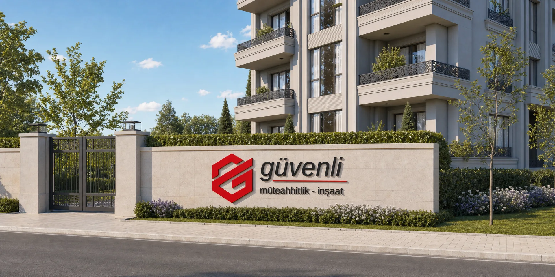 مدخل أحد مشاريع Güvenli İnşaat